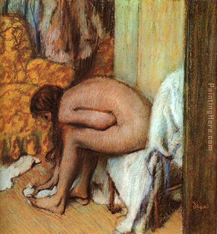Edgar Degas Woman Drying her feet